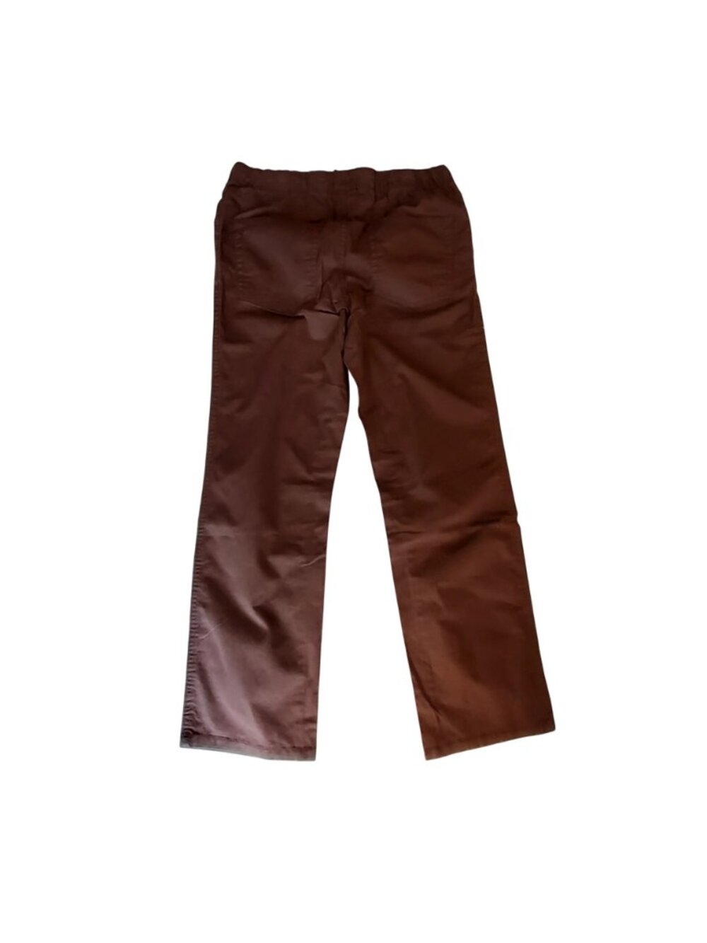 Cat & Jack Boys Brown Pants Reinforced Knees 14 Husky Straight Fit Elastic Waist - Picture 2 of 9